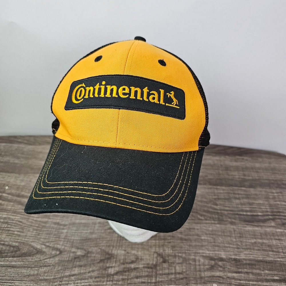 Continental Tire Horse Mesh Snapback Hat Cap Adjustable Patch